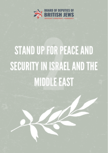 Stand Up for Peace and Security in Israel and the Middle East