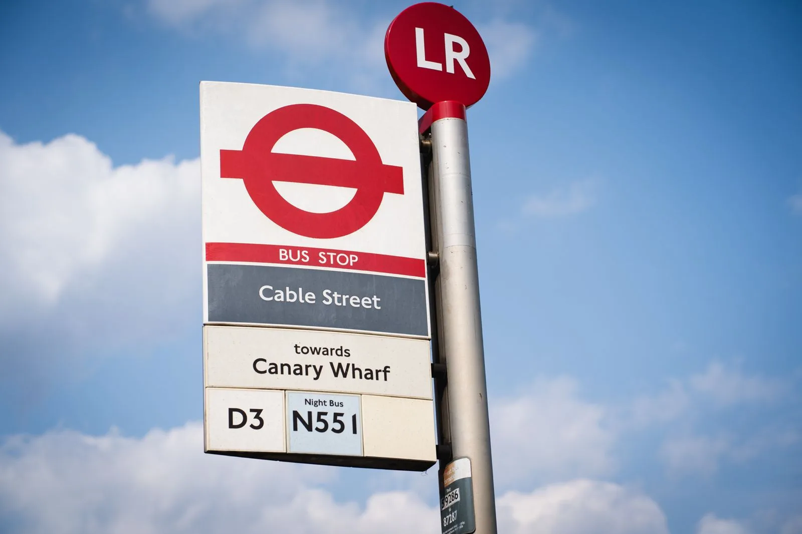 Cable Street Bus Stop